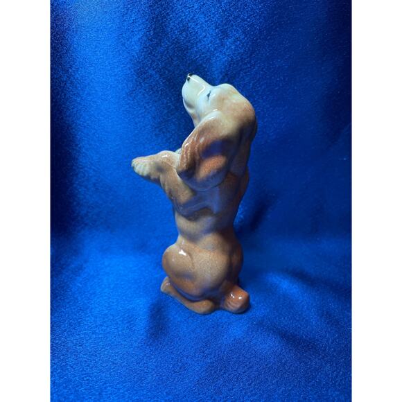 Vintage Porcelain Cocker Spaniel Sitting Up Begging Japan - Picture 5 of 8